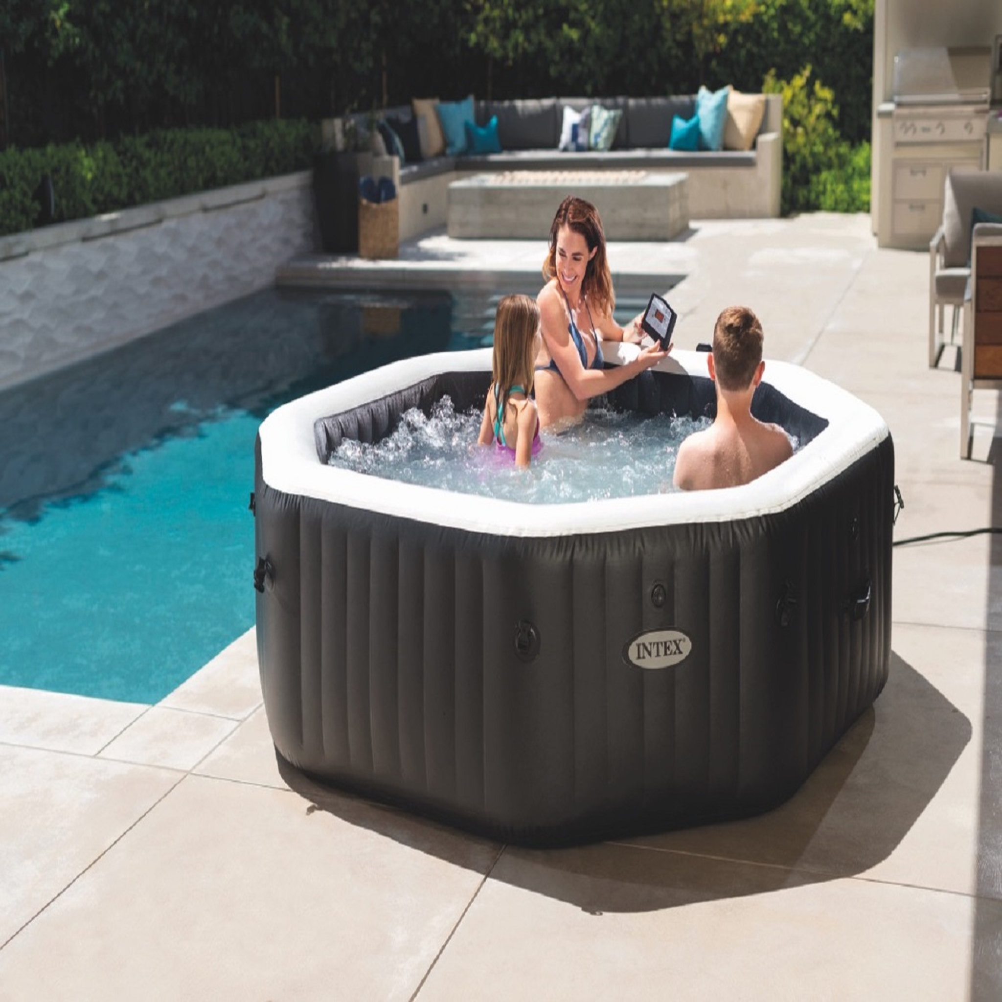 Voir la diapositive 1 : Intex PURE SPA CARBONE 6 PLACES