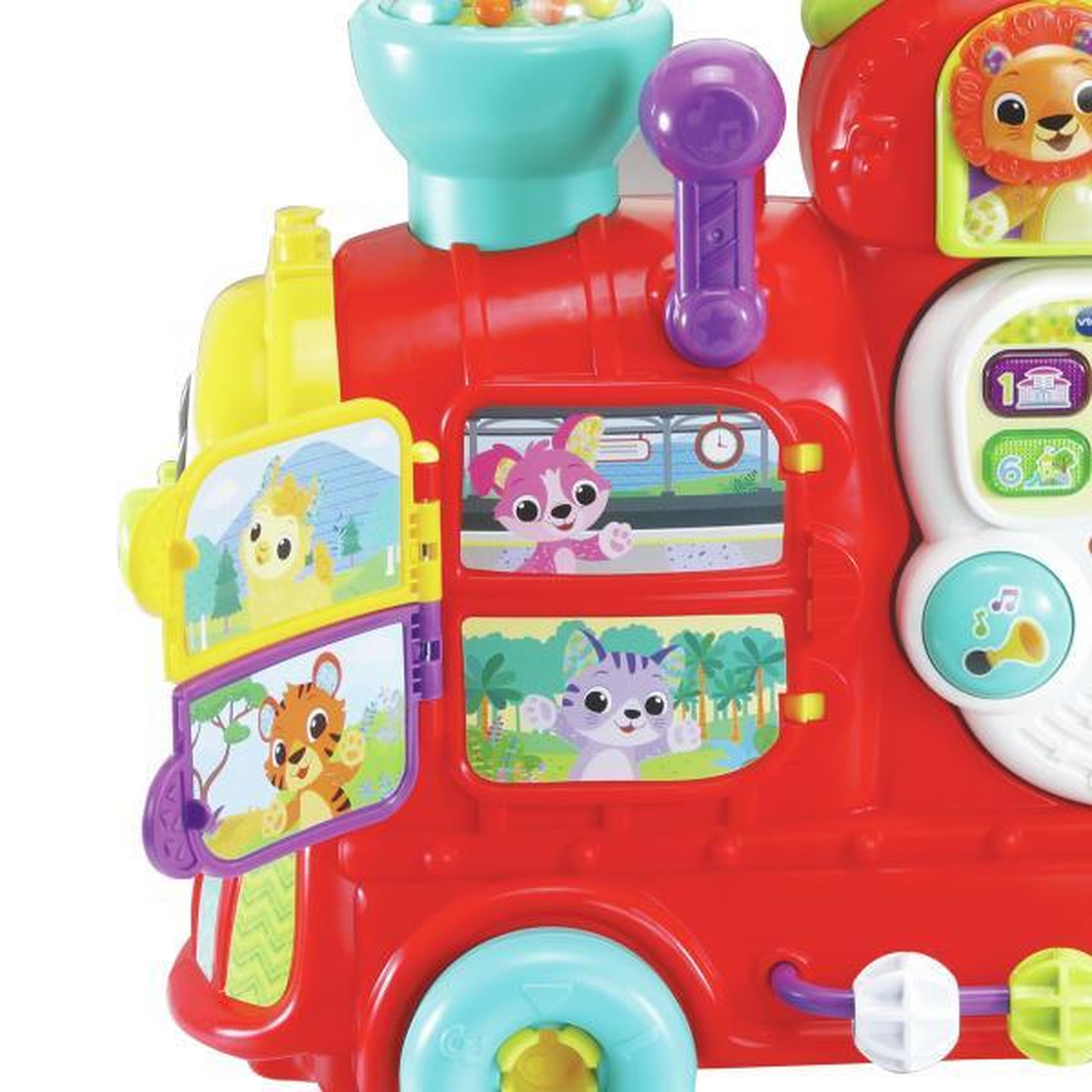 Voir la diapositive 5 : VTECH BABY Porteur Trotteur  Maxiloco Mon Trotti Train 7 En 1 - VTECH BABY - Rouge - Musical
