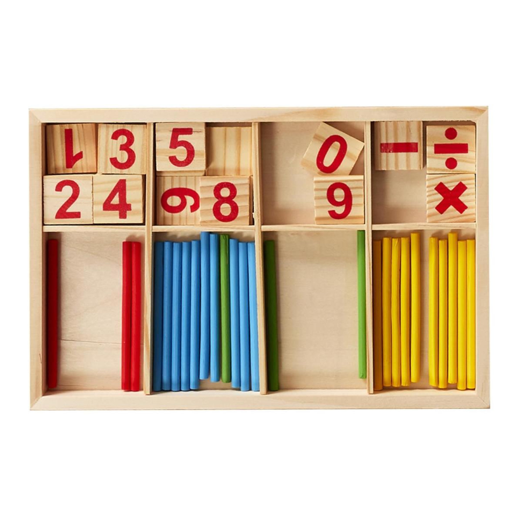 Voir la diapositive 2 : Jeux 2 momes Bâtons de calcul  je comprends les maths  24cm multicolore