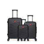 SWISS KOPPER SWISS KOPPER - Lot de 3 - Valises weekend, cabine et cabine XXS ZURICH. Coloris disponibles : Bleu, Vert, Gris, Beige, Rose, Noir