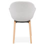 Voir la diapositive 5 : Paris Prix Chaise Design en Tissu  Fiano  88cm Gris & Naturel