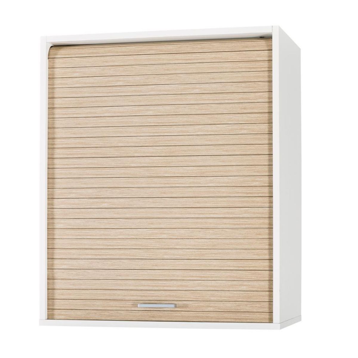 Rangement de cuisine à rideau coloris blanc L60 cm - COOKING