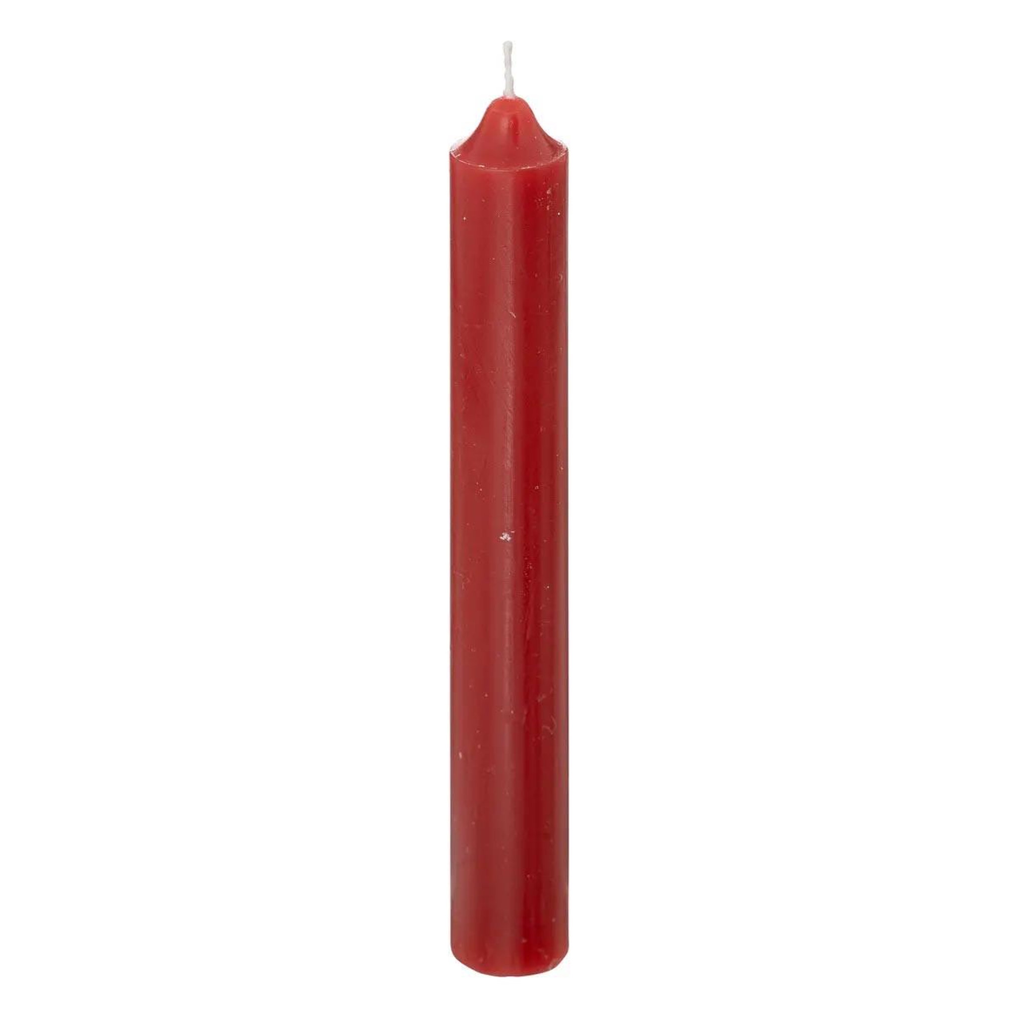 Voir la diapositive 2 : COMPTOIR DE LA BOUGIE Lot de 10 bougies bâton  hugo  16cm rouge
