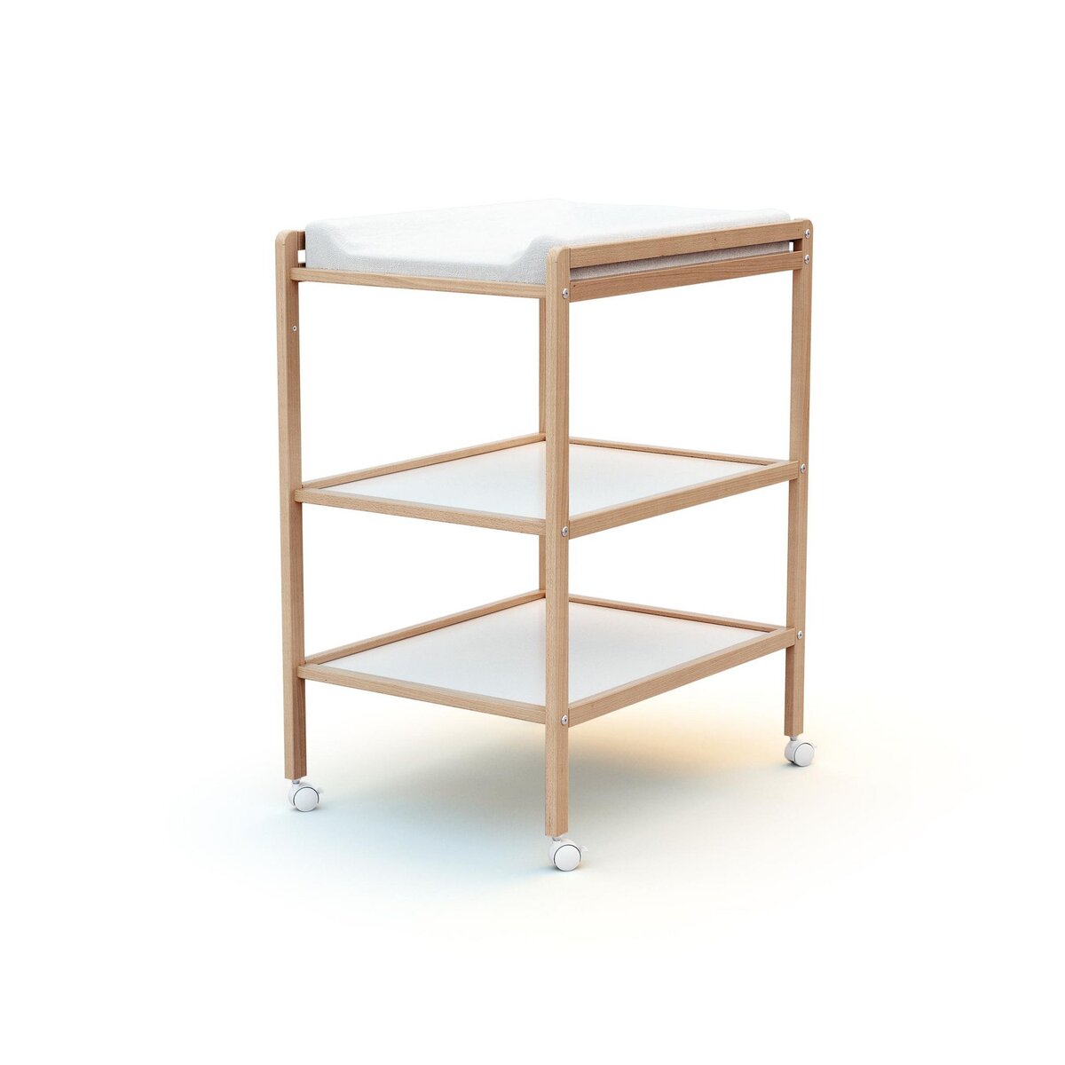 AT4 Table à langer 2 étagères ESSENTIEL en bois