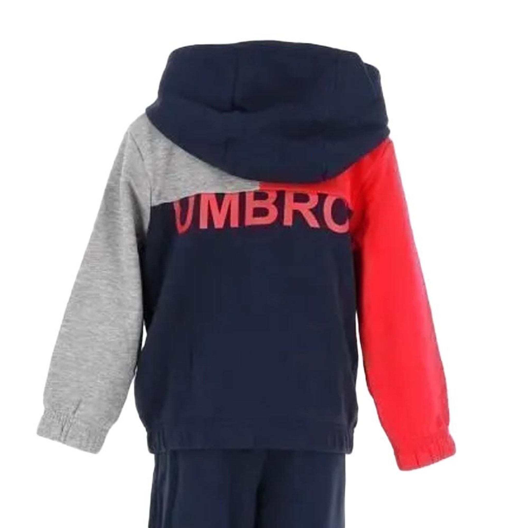 Voir la diapositive 2 : UMBRO Sweat Zippé Marine/Rouge/Gris Garçon Umbro Gam Net