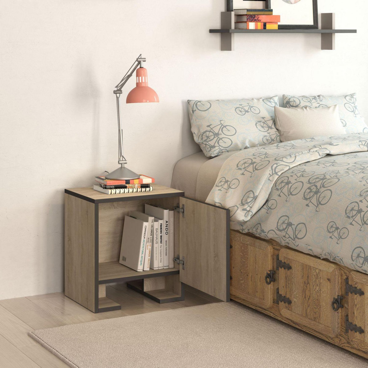 TOILINUX Table de chevet Payti