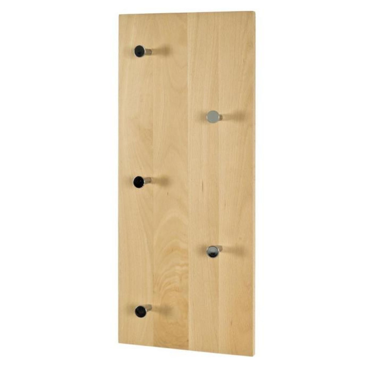 Paris Prix Patère Murale en Bois  5 Crochets  60cm Naturel