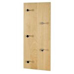 Paris Prix Patère Murale en Bois  5 Crochets  60cm Naturel