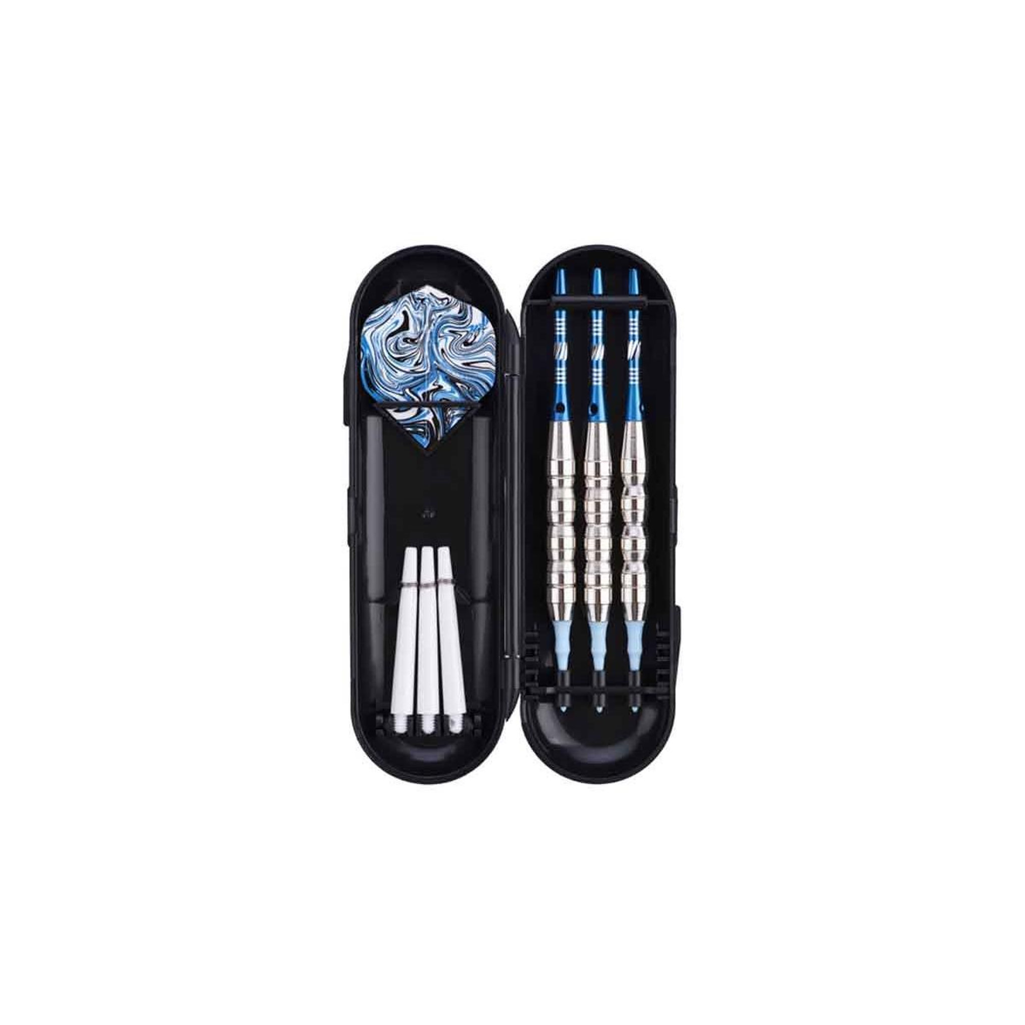 Voir la diapositive 2 : DE FAUGERES Jeu de 3 Fléchettes à Pointe Plastique  Water  15cm Bleu