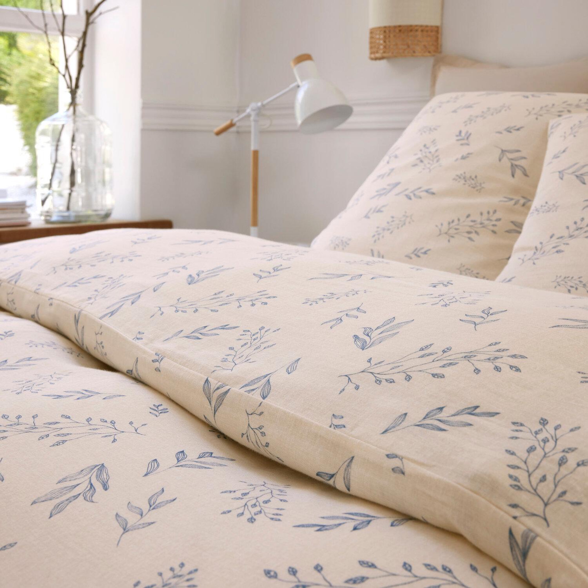Voir la diapositive 5 : BATON ROUGE Parure housse de couette 100% gaze de coton imprimé liveo
