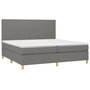 Voir la diapositive 3 : VIDAXL Sommier a lattes de lit et matelas et LED Gris fonce 200x200 cm