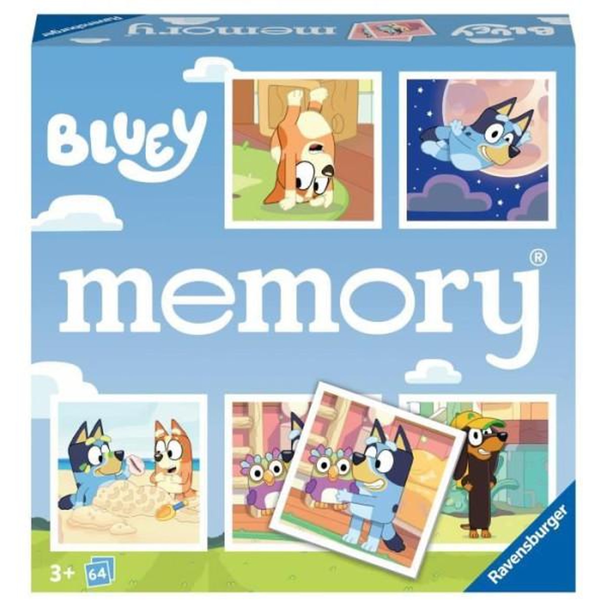 Voir la diapositive 4 : RAVENSBURGER Jeu de mémoire Ravensburger Grand memory Bluey