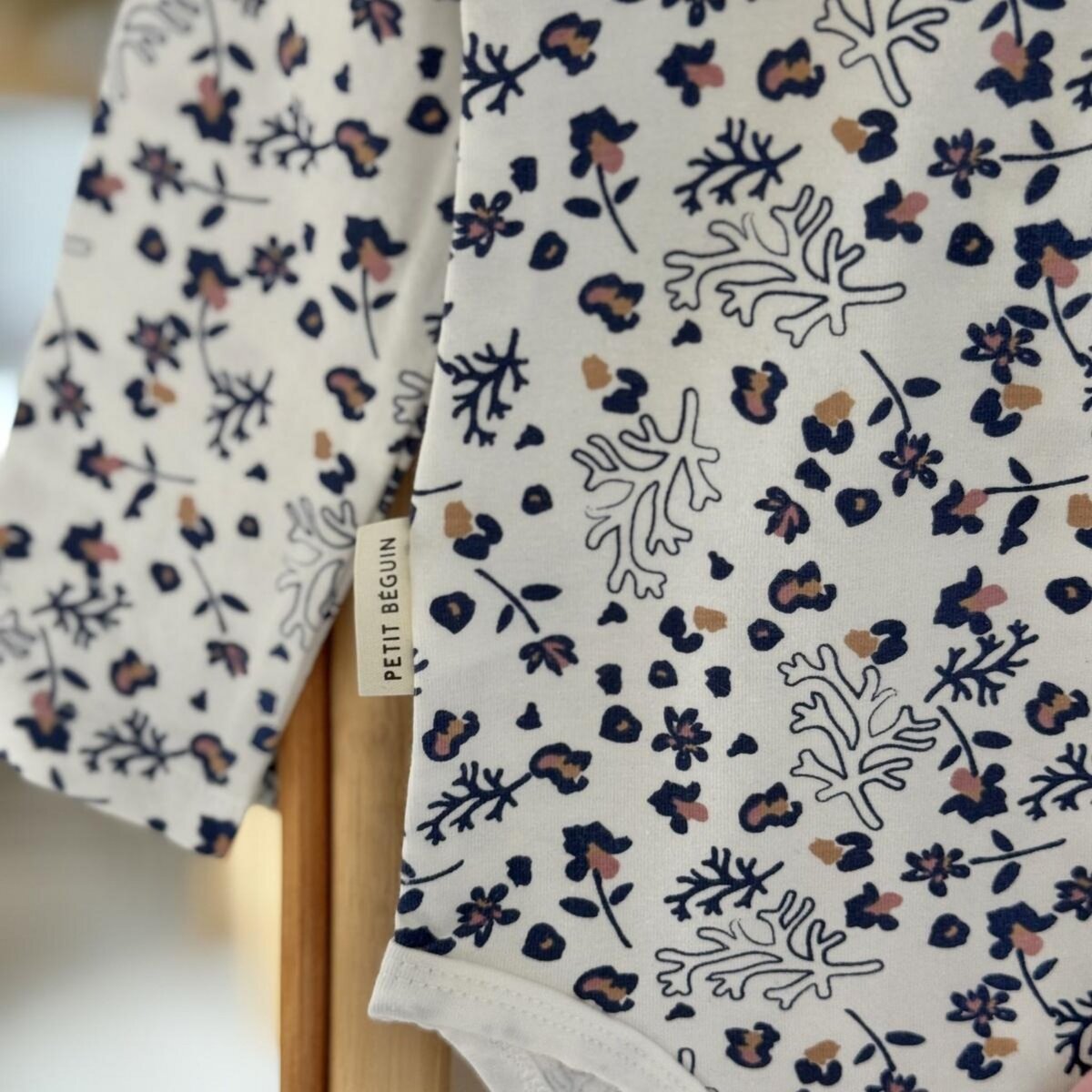 Petit Béguin Lot de 2 bodies bébé manches longues Céleste