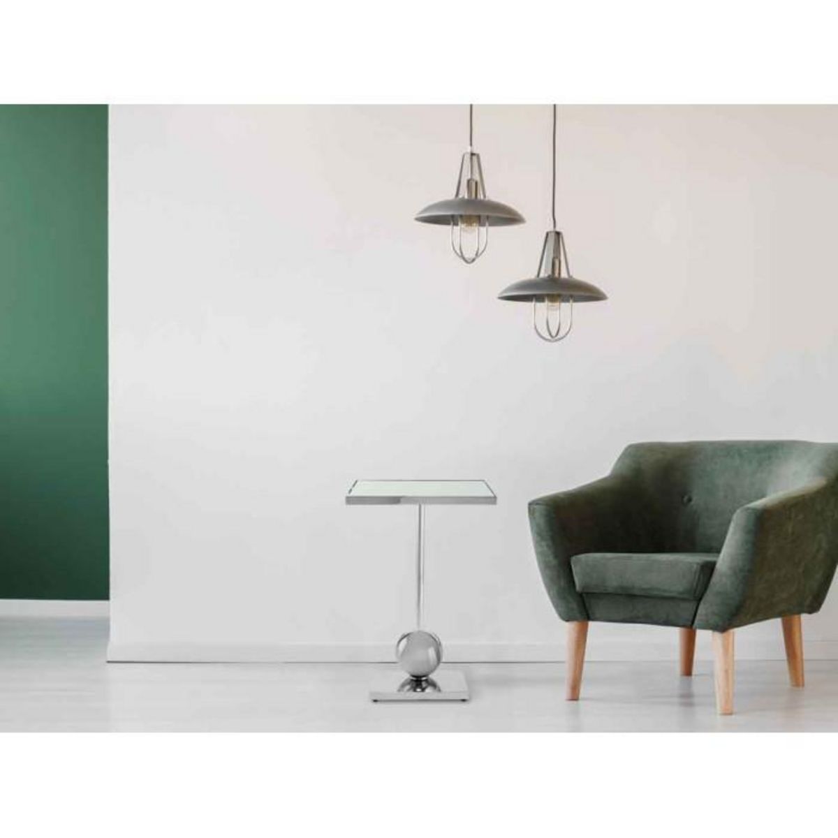 Paris Prix Table d'Appoint Design  Leva  62cm Argent