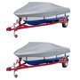Voir la diapositive 1 : VIDAXL Housses de bateau 2 pcs Gris Longueur 610-671 cm Largeur 254 cm