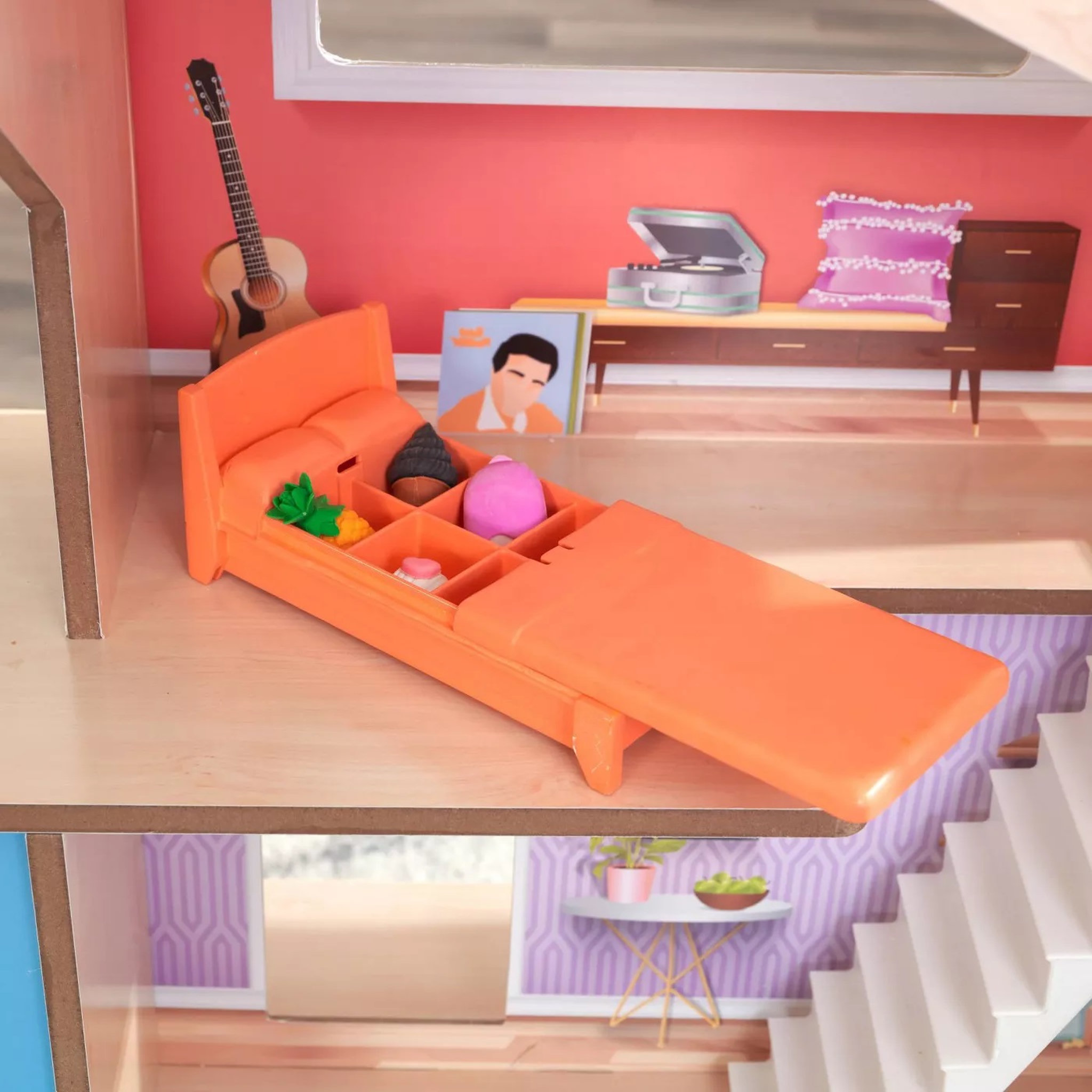 Voir la diapositive 8 : Kidkraft Maison de poupées en bois - Hazel