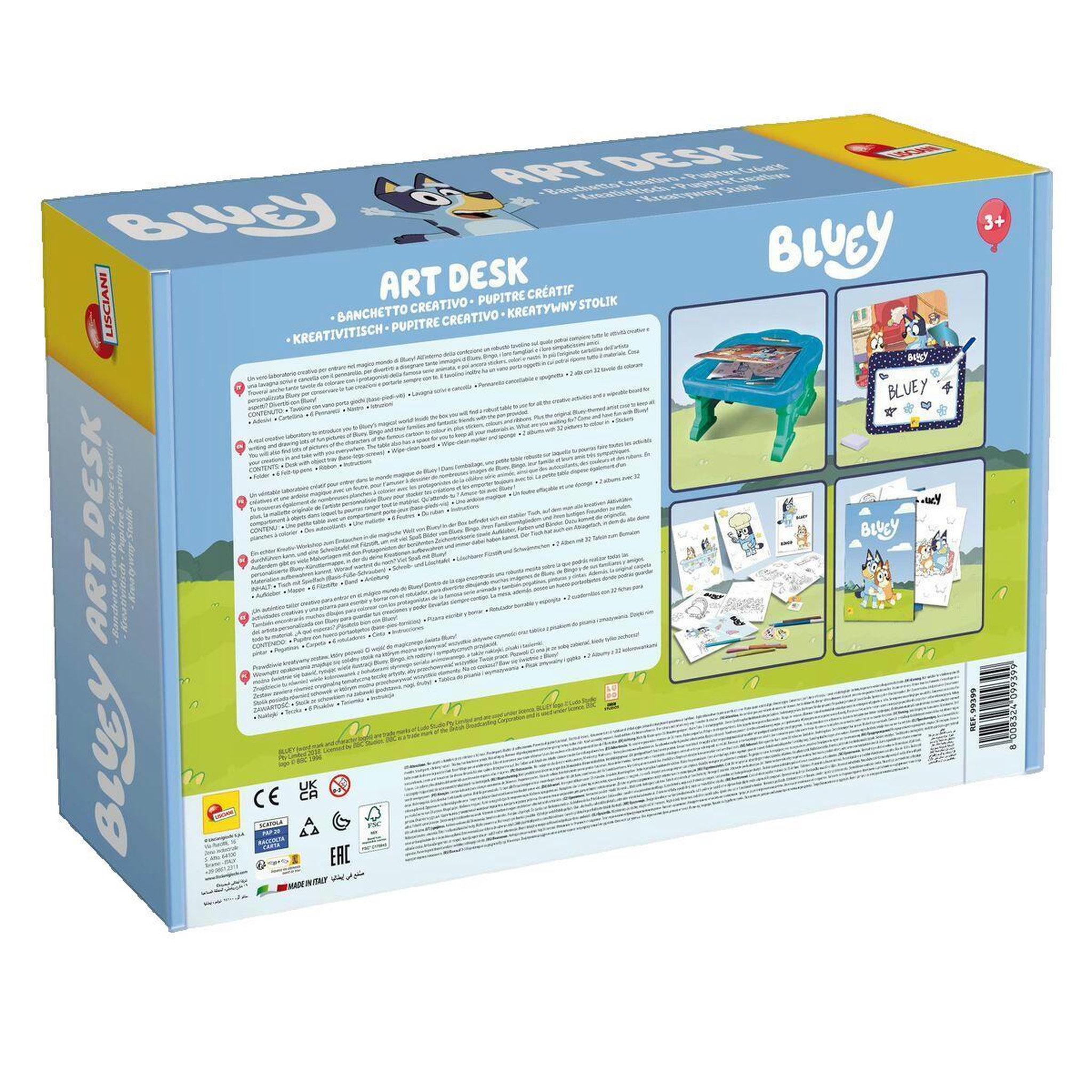 Voir la diapositive 3 : Liscianigiochi Bureau artistique Lisciani Bluey coloré