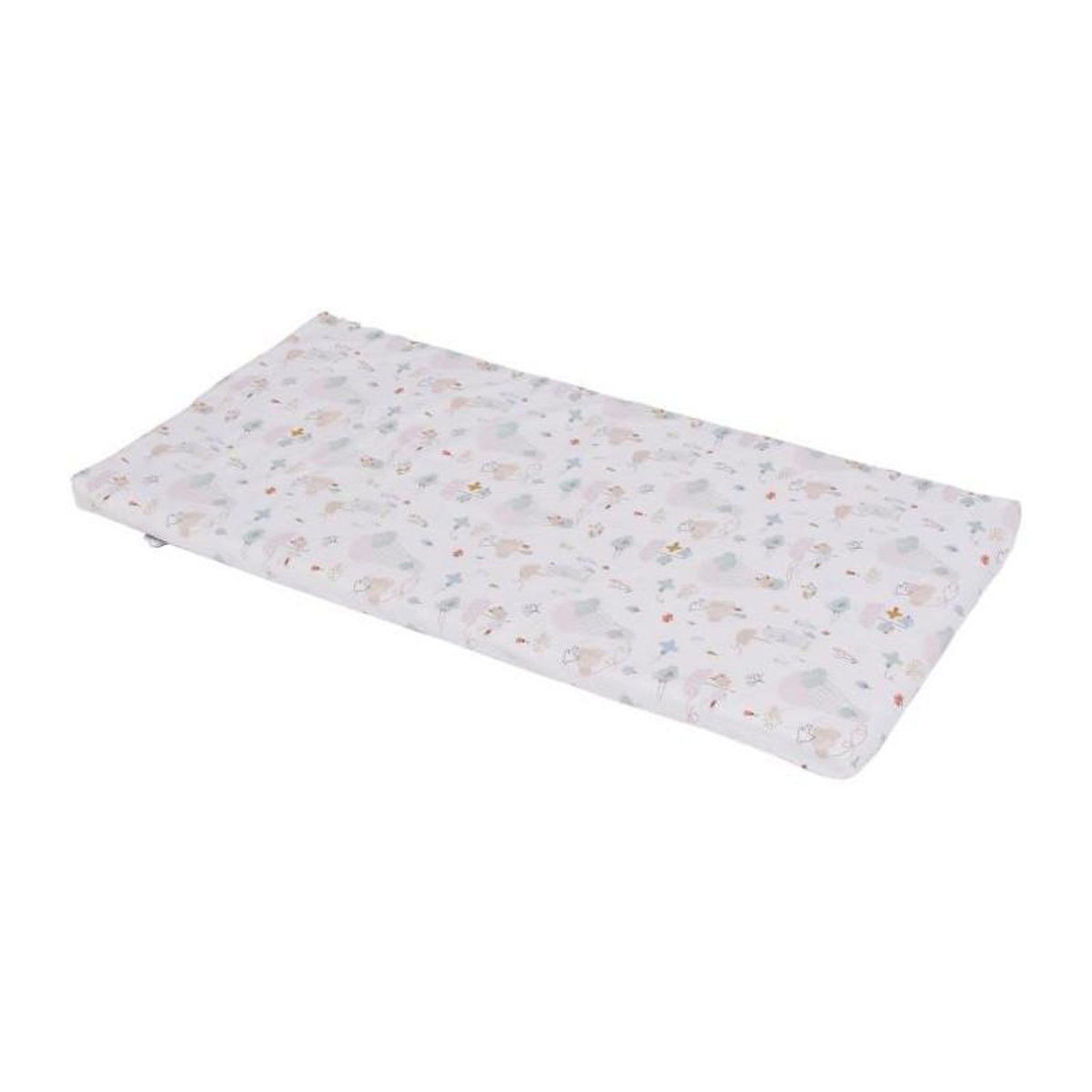 TINEO Matelas nomade Balloons - 120 x 60 x 4 cm - Blanc - TINEO
