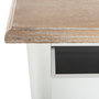 Voir la diapositive 3 : ATMOSPHERA Chiffonnier en bois Chrysa - L. 45 x H. 113 cm - Blanc