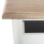 Voir la diapositive 3 : ATMOSPHERA Chiffonnier en bois Chrysa - L. 45 x H. 113 cm - Blanc