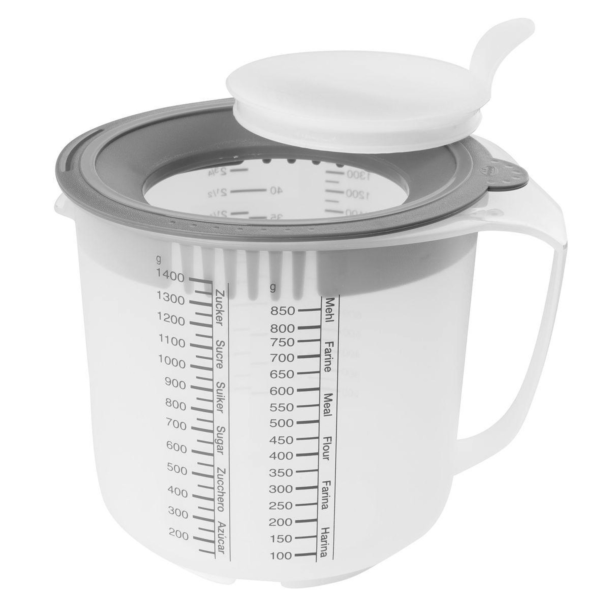 Voir la diapositive 5 : DR.OETKER Verre mélangeur et doseur en plastique de 1,4 litre dr.oetker