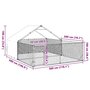 Voir la diapositive 6 : VIDAXL Niche d'exterieur pour chien enclos 5x3x1,9 m acier galvanise