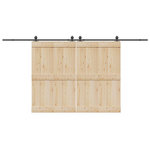 VIDAXL Kit de quincaillerie de porte coulissante 427 cm acier noir