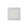 EDM Spot LED carré EDM - 22cm - 20W - 1500lm - 4000K - Cadre chromé - 31585