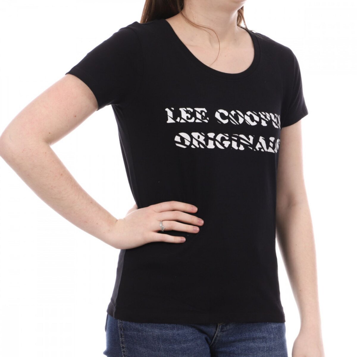 Lee Cooper T-shirt Noir Femme Lee Cooper Ole