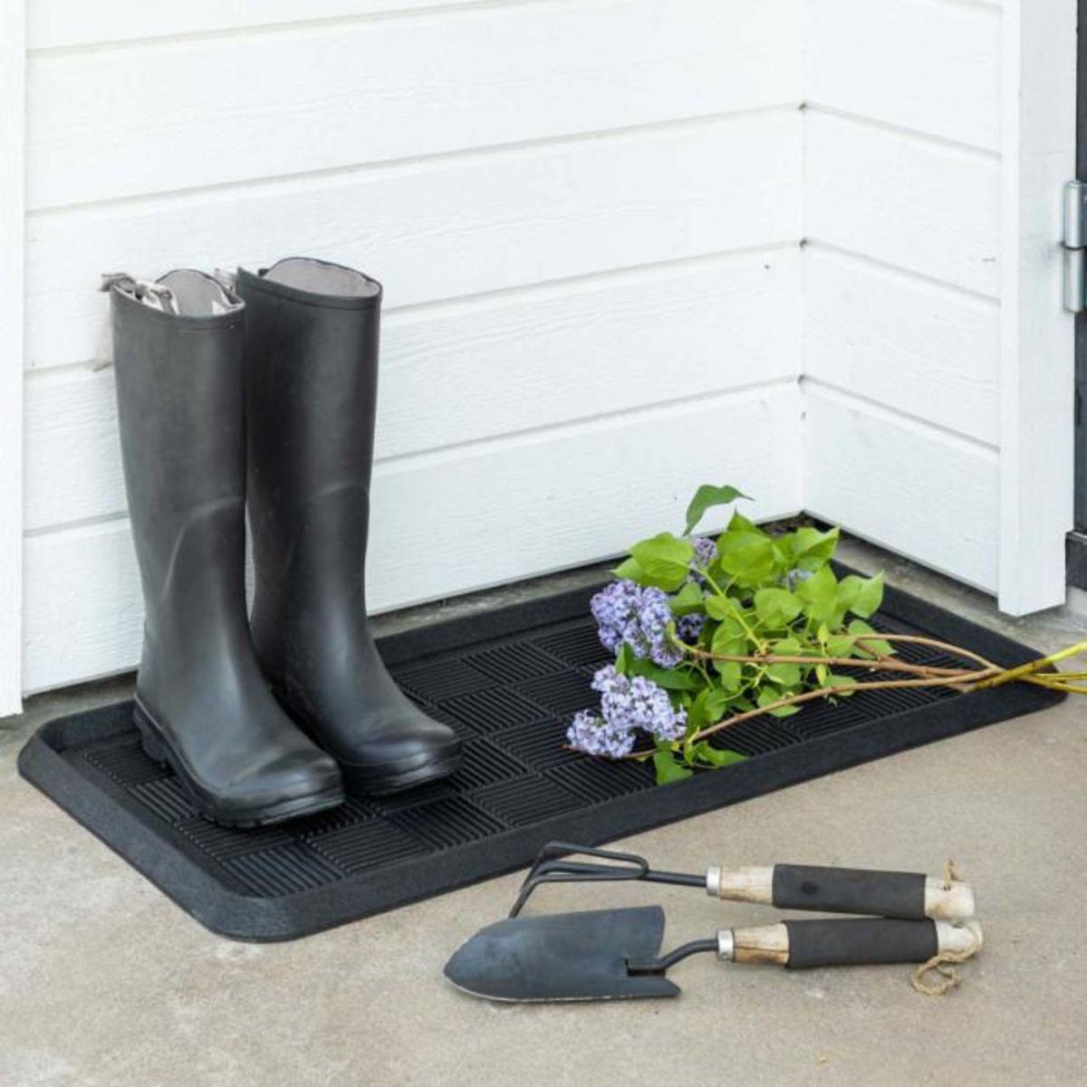 Paris Prix Paillasson en Caoutchouc  Gösta  45x75cm Noir