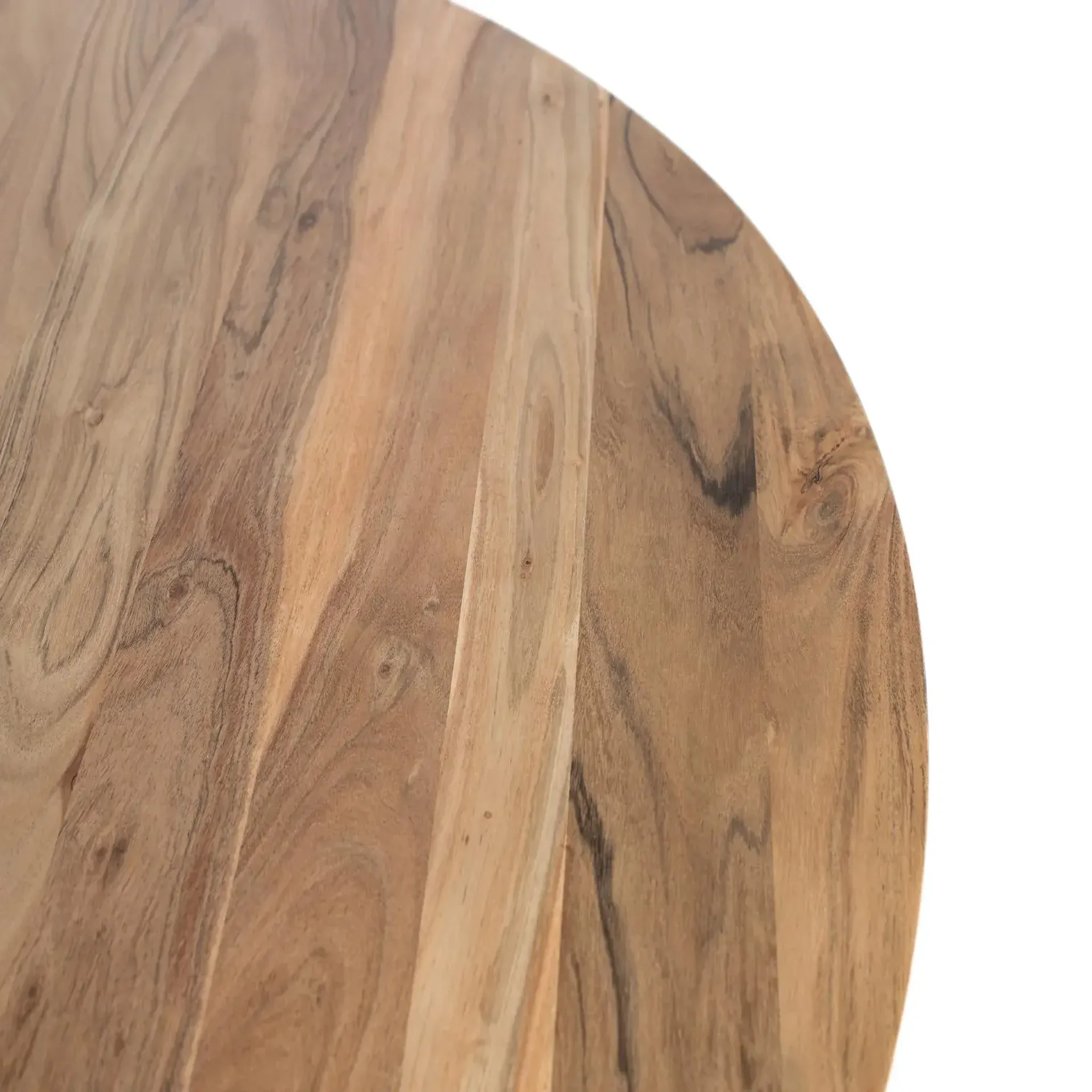 Voir la diapositive 4 : GINER Y COLOMER SL Tables à manger en bois d'acacia 130 cm style rustique moderne