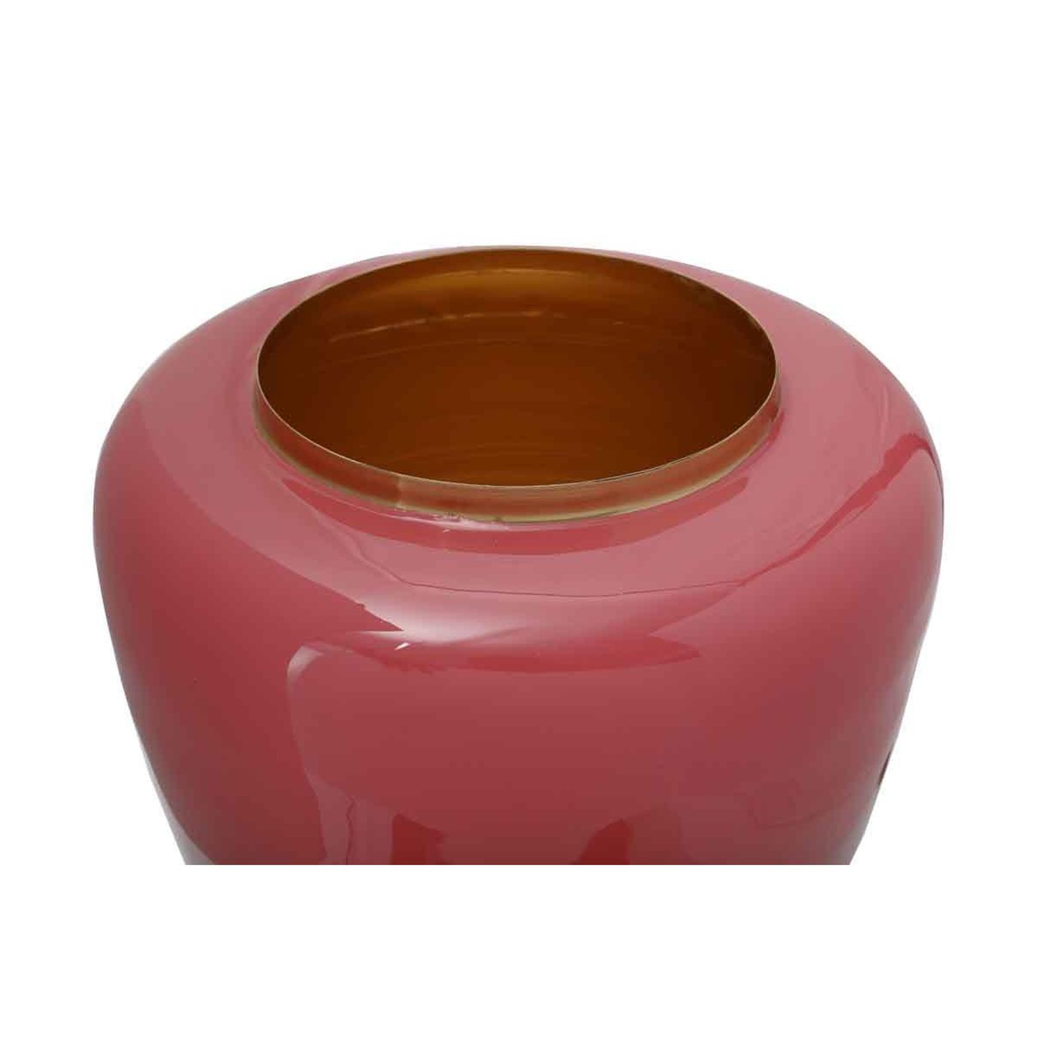 Voir la diapositive 3 : Paris Prix Vase design en métal  artisse  36cm corail & or