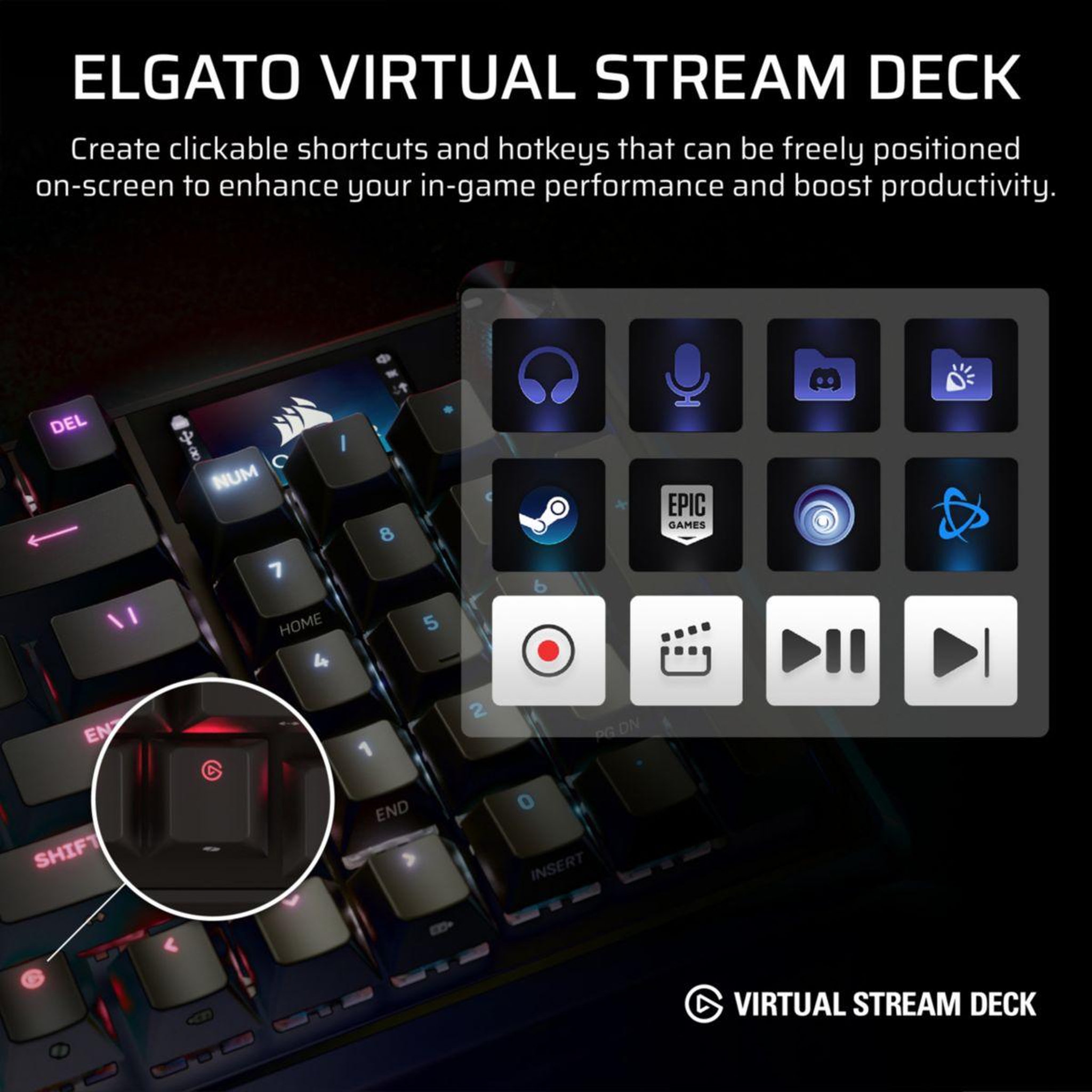 Voir la diapositive 5 : Corsair Clavier gamer vanguard pro one 96