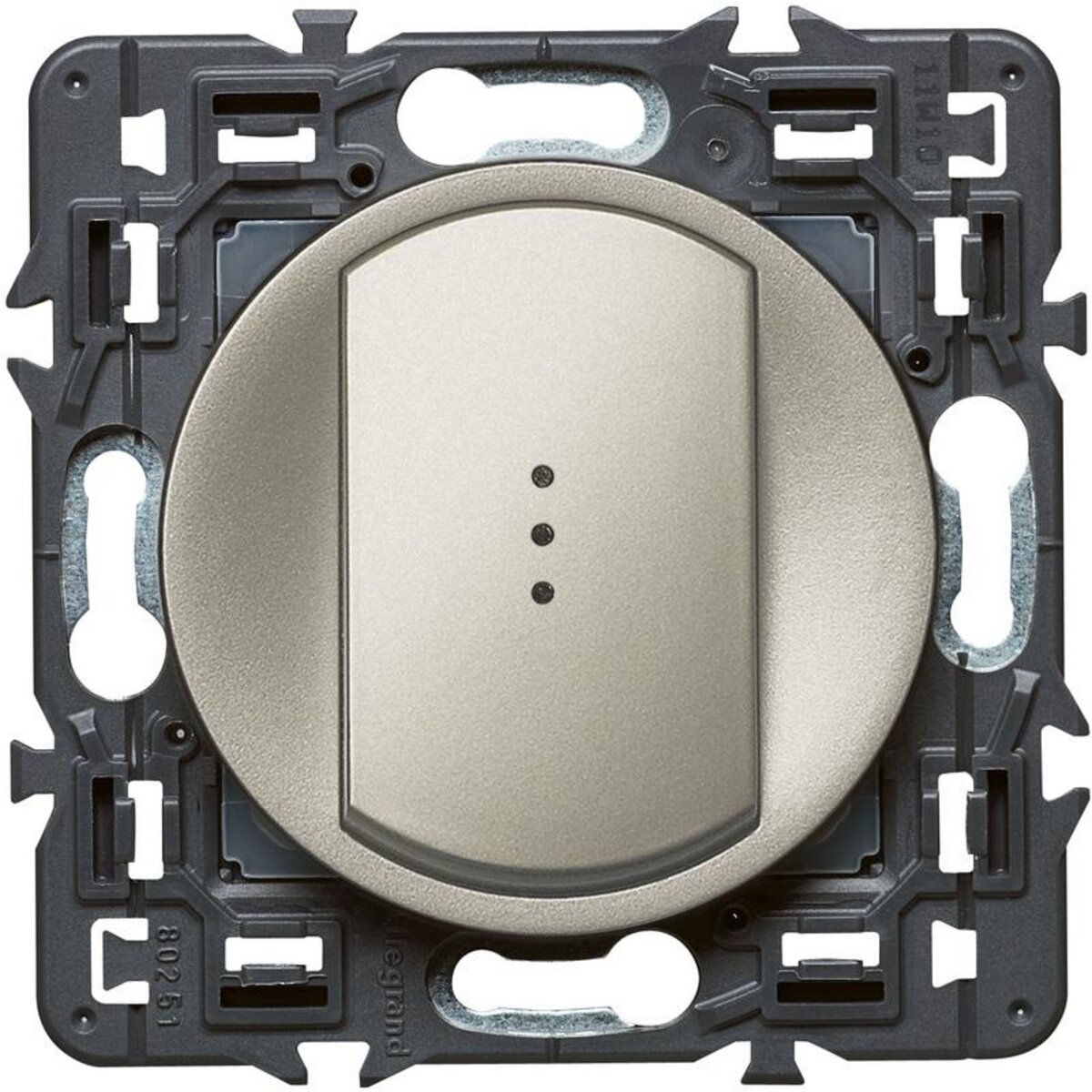 Legrand Celiane poussoir lumineux voyant titane