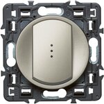 Legrand Celiane poussoir lumineux voyant titane