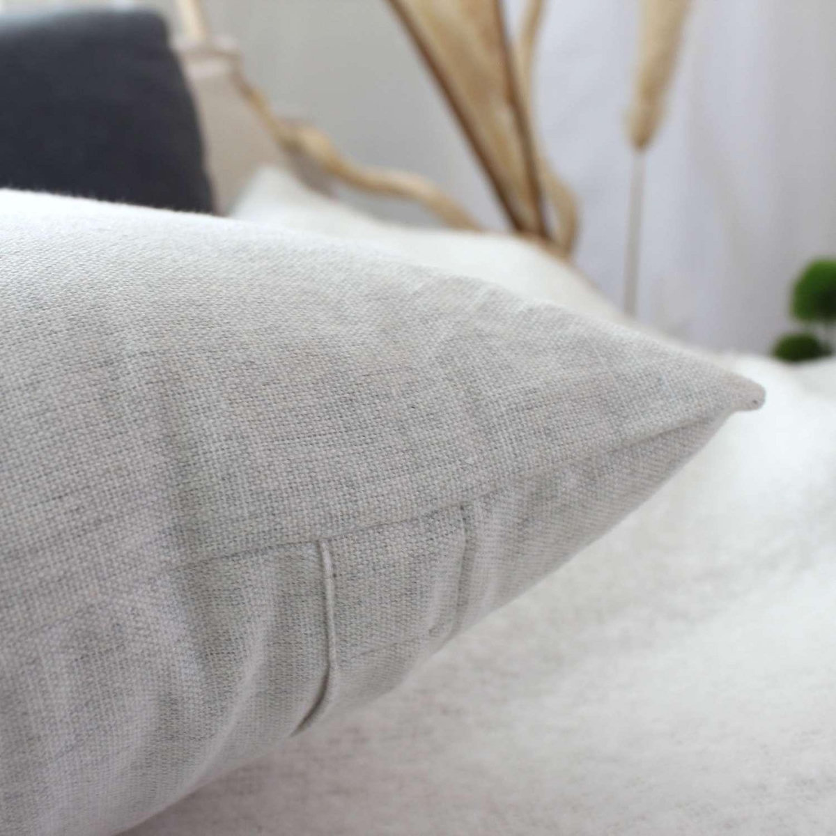 TOILINUX Coussin imprimé chat - 30 x 50 cm - Noir et blanc