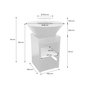 Voir la diapositive 4 : SWEEEK Brasero barbecue Ø81.5cm avec grille de cuisson et espace de rangement