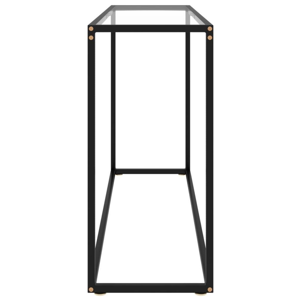 VIDAXL Table console Transparent 120x35x75 cm Verre trempe
