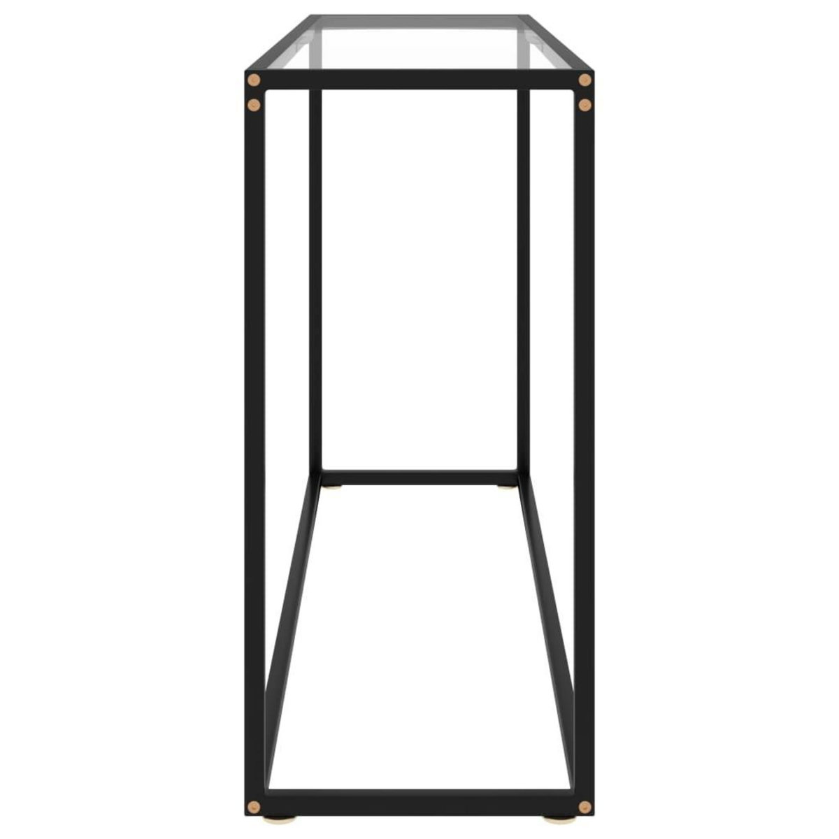 VIDAXL Table console Transparent 120x35x75 cm Verre trempe