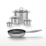 ELO Lot Poêle 24cm Elo Profi Therm Platinum & 4 Faitouts Elo Citrin