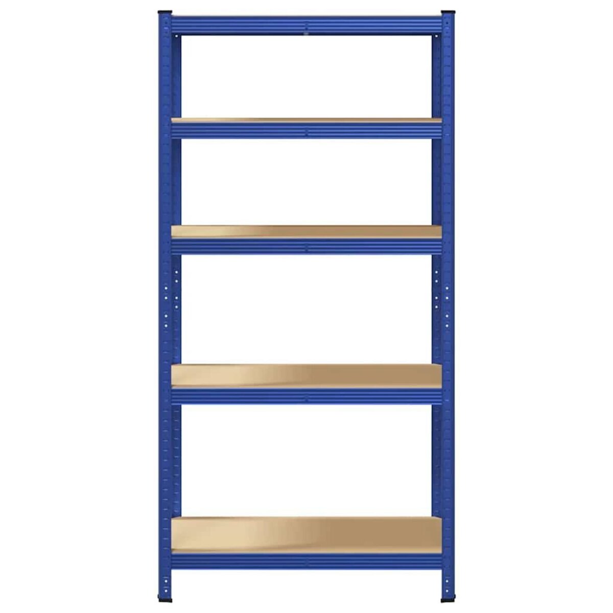 VIDAXL Etagere de rangement a 5 niveaux Bleu Acier et bois ingenierie