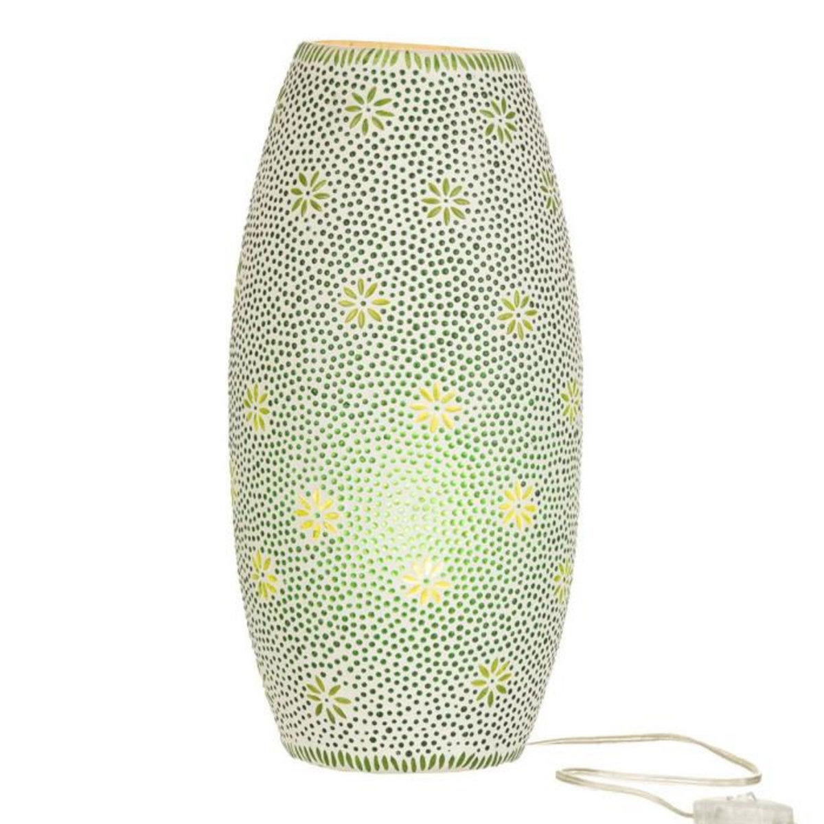 Paris Prix Lampe à Poser en Verre  Bram  41cm Vert