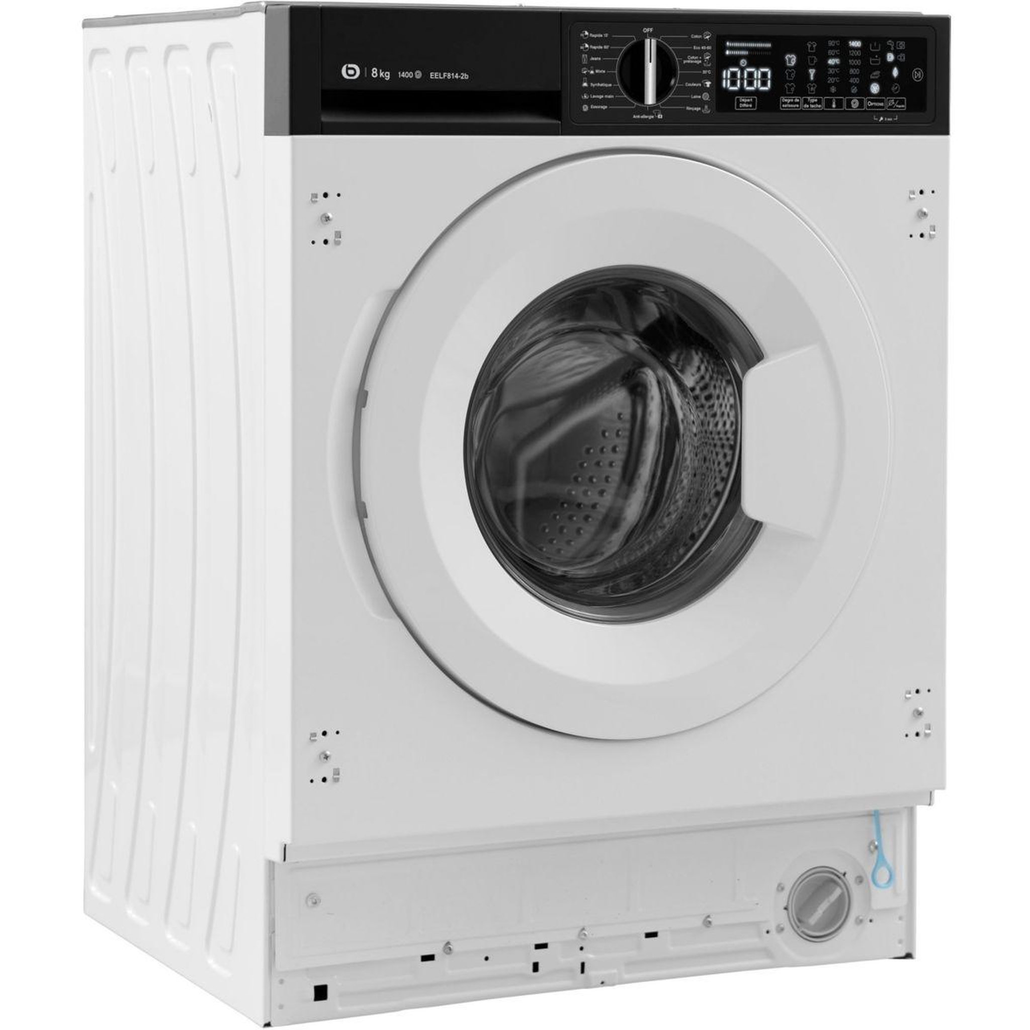 Voir la diapositive 3 : ESSENTIEL B Lave linge hublot encastrable eelf814-2b