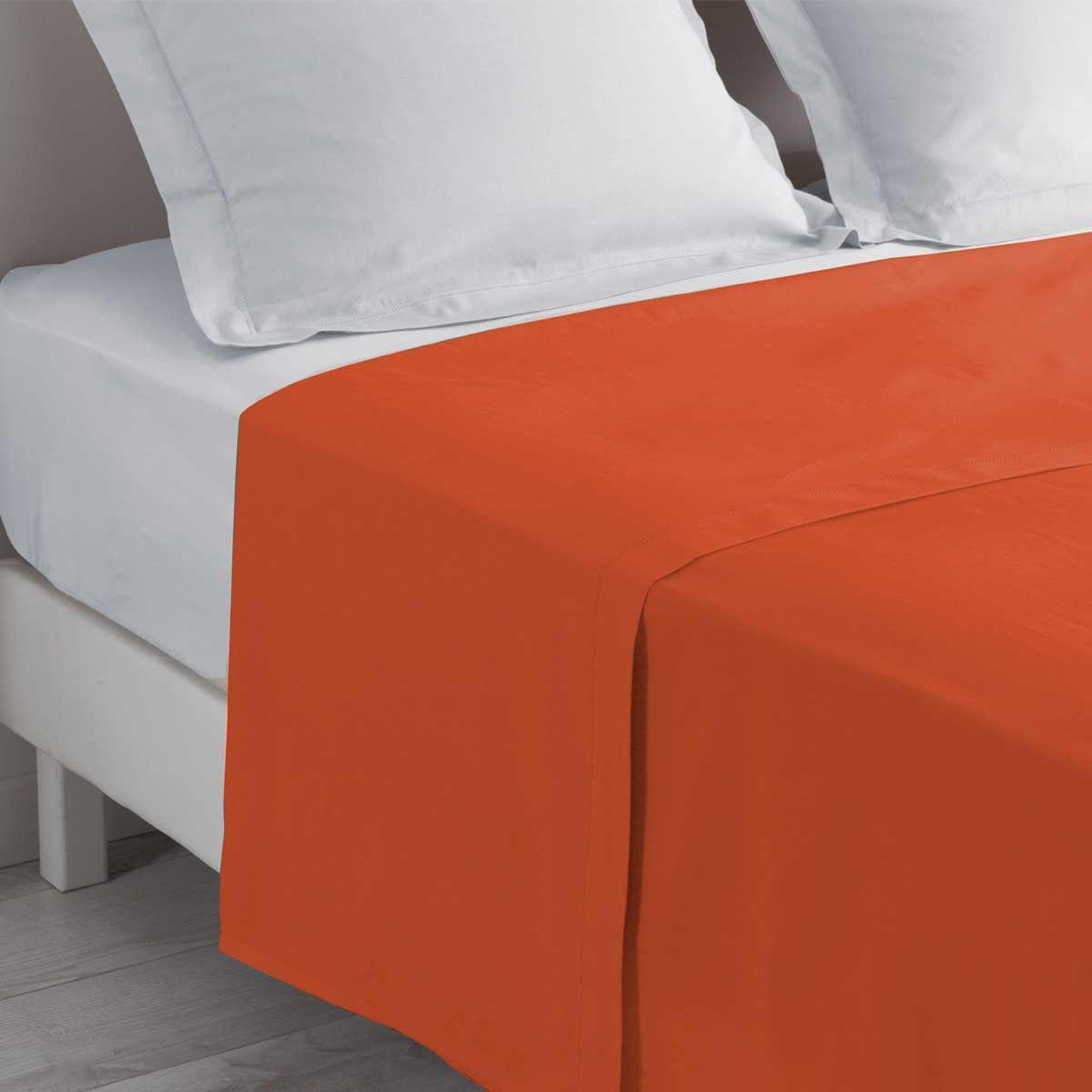 Douceur d'Intérieur Drap Plat  Lina  180x290cm Paprika