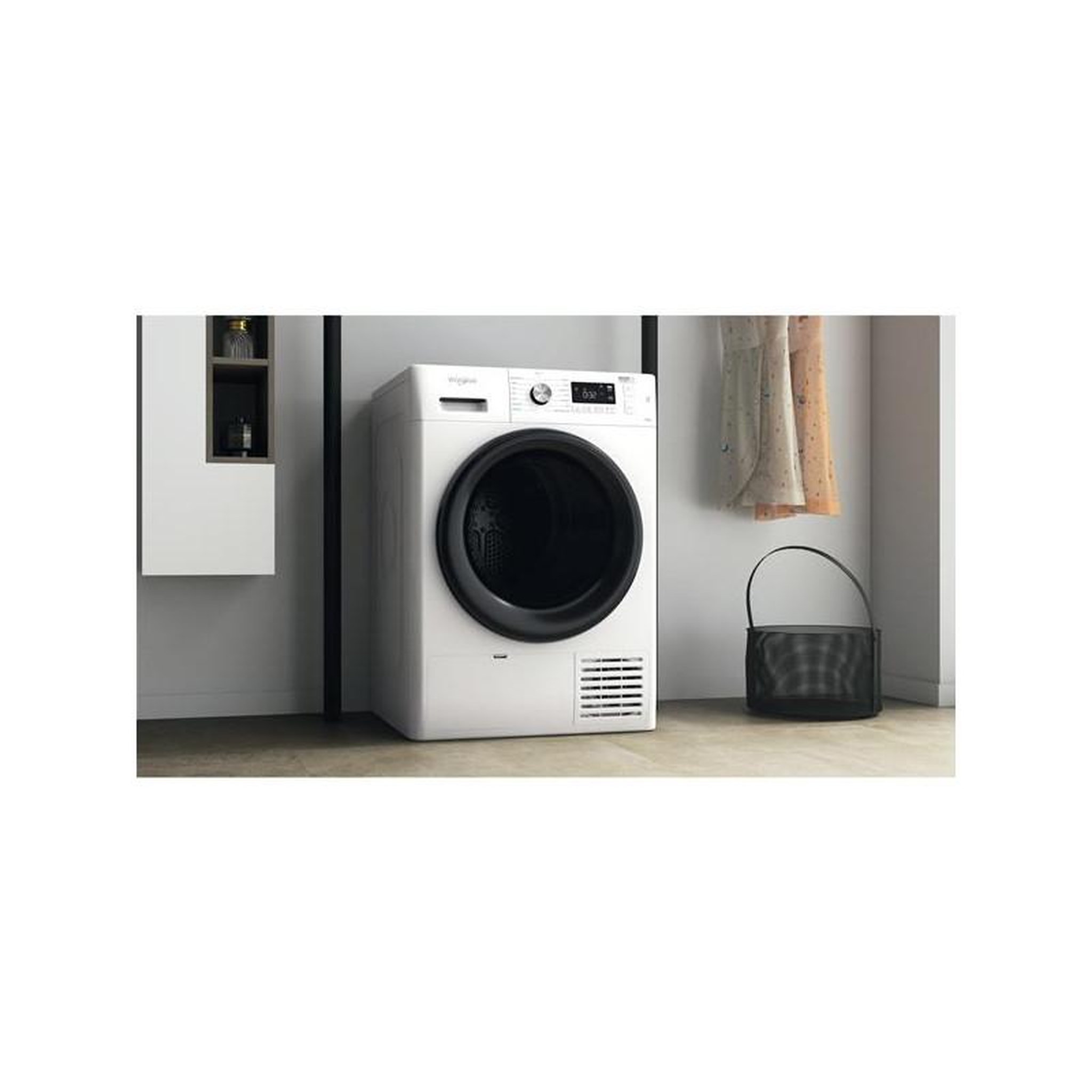 Voir la diapositive 5 : Whirlpool Sèche-linge pompe à chaleur avec condenseur 60cm 8kg - FFTM1182BFR