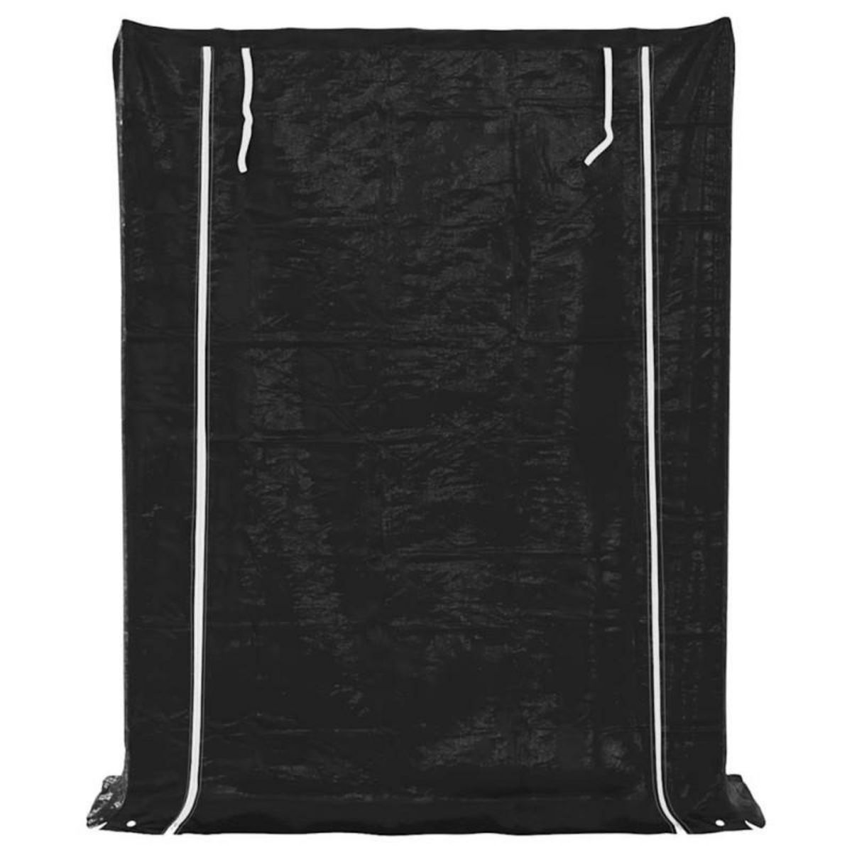 VIDAXL Portant de bois de chauffage et housse de pluie acier galvanisé