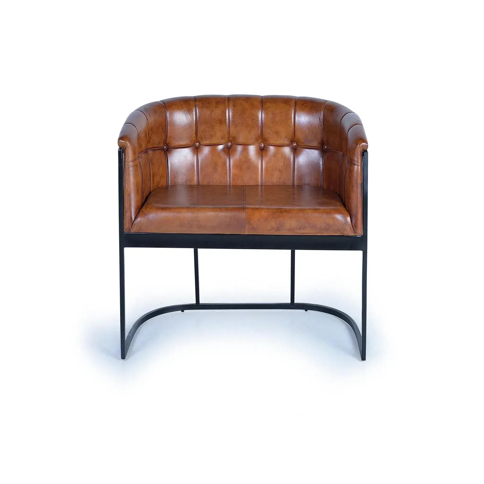GINER Y COLOMER SL Canapé en cuir 115cm style industriel vintage (tipo chester)