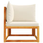 Voir la diapositive 5 : VIDAXL Canape d'angle de jardin avec coussins bois massif d'acacia