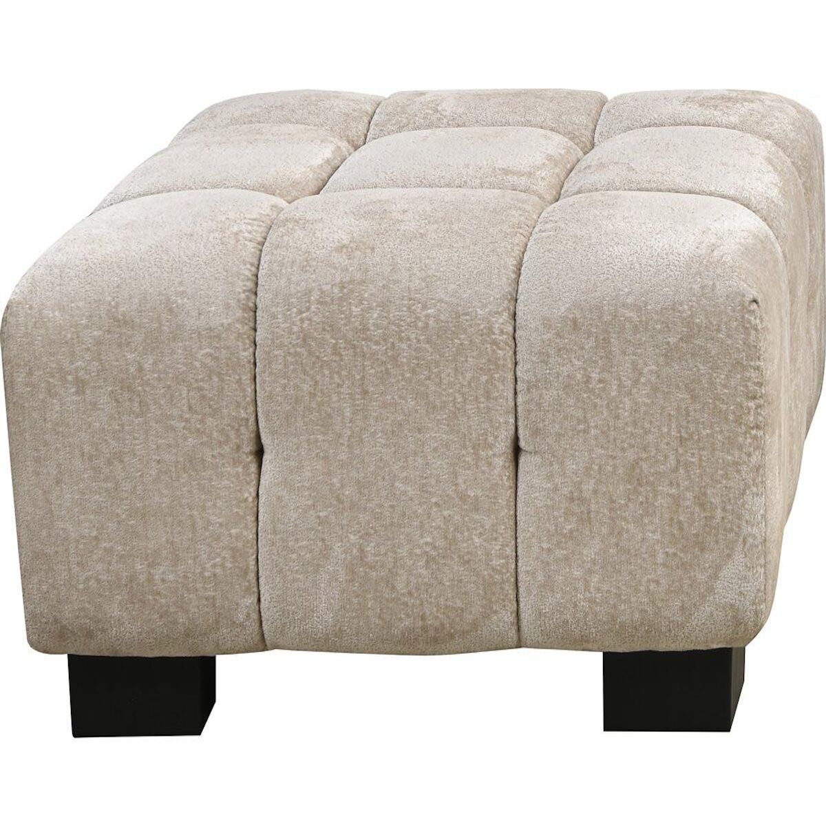 Habitat et Jardin Ottoman  Foch  - 84 x 84 x 43 cm - Beige