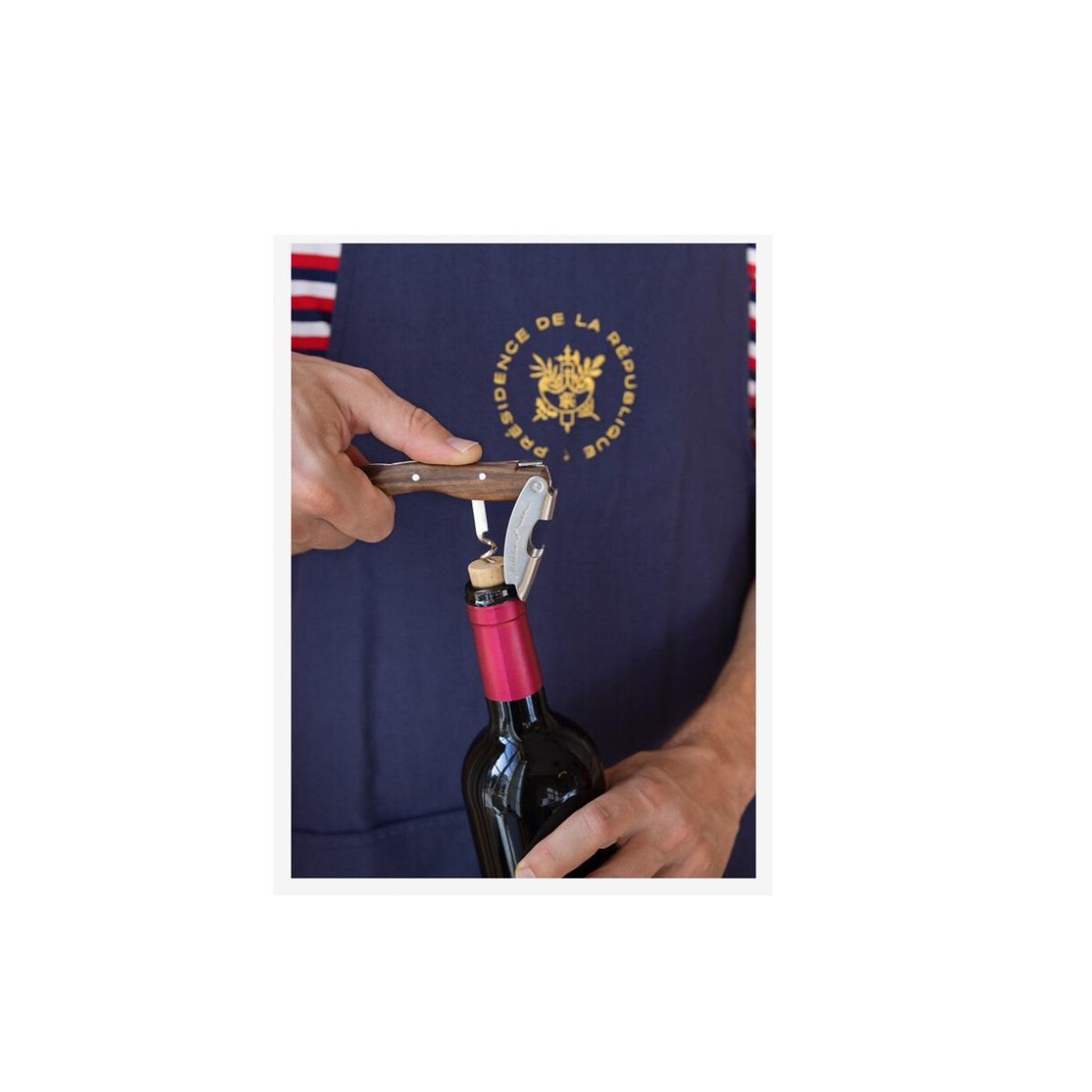 Voir la diapositive 2 : Jean dubost Coffret bois tire-bouchon sommelier noir - l0013850d14345
